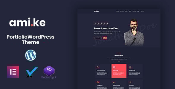 Amike | Personal Portfolio WordPress Theme Logo